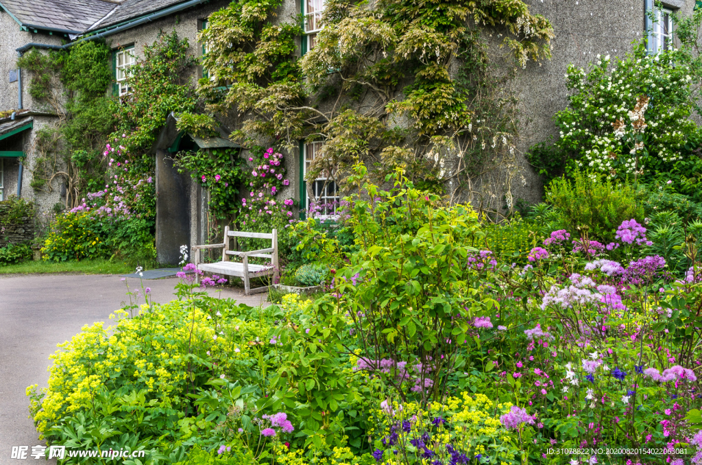中世纪田园风景图