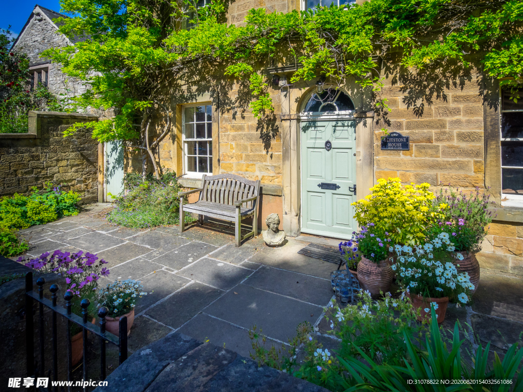 中世纪田园风景图