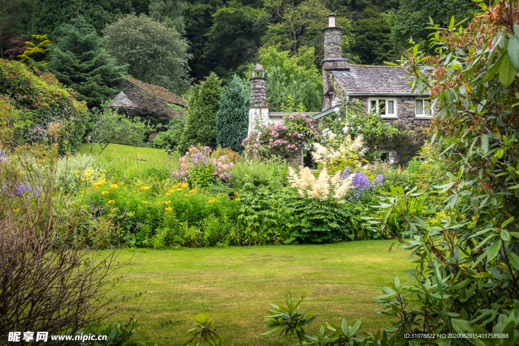 中世纪田园风景图