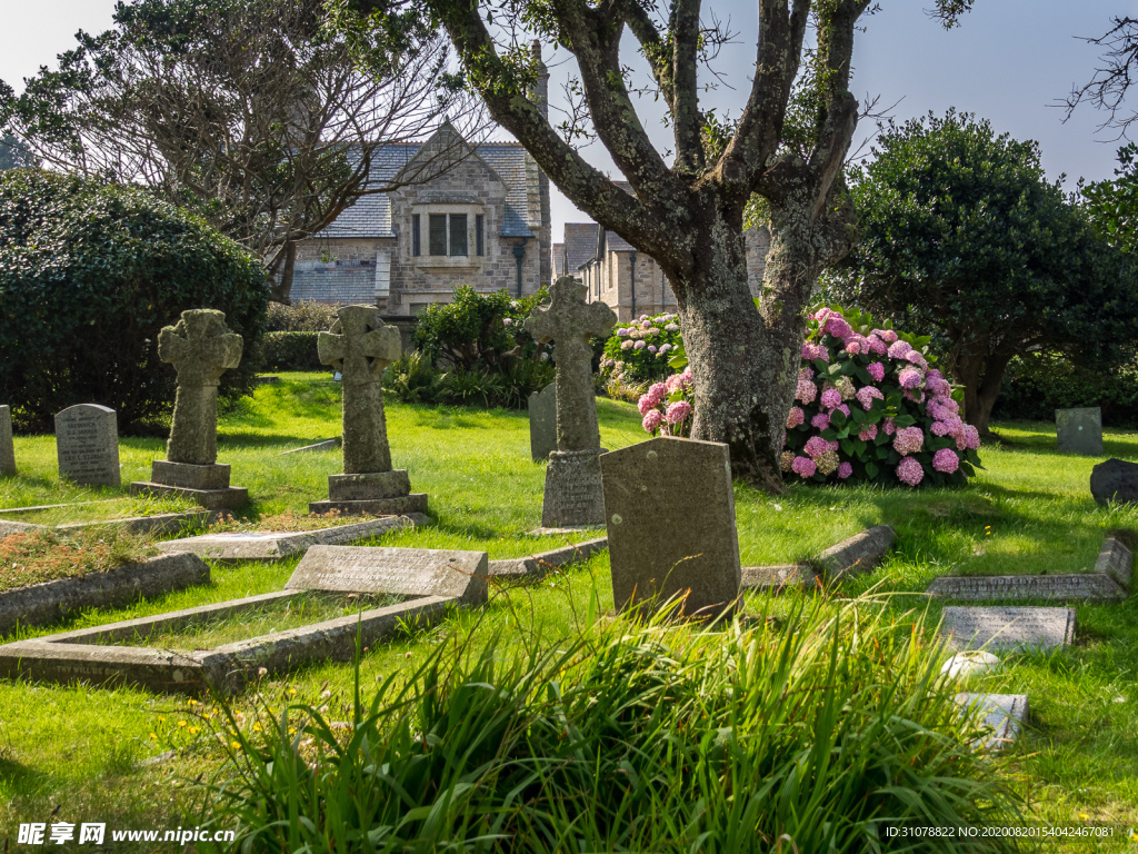 中世纪田园风景图