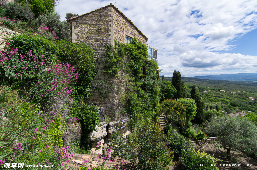 中世纪田园风景图