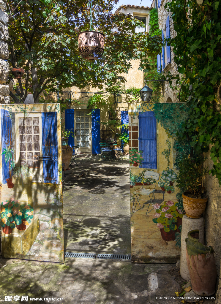 中世纪田园风景图