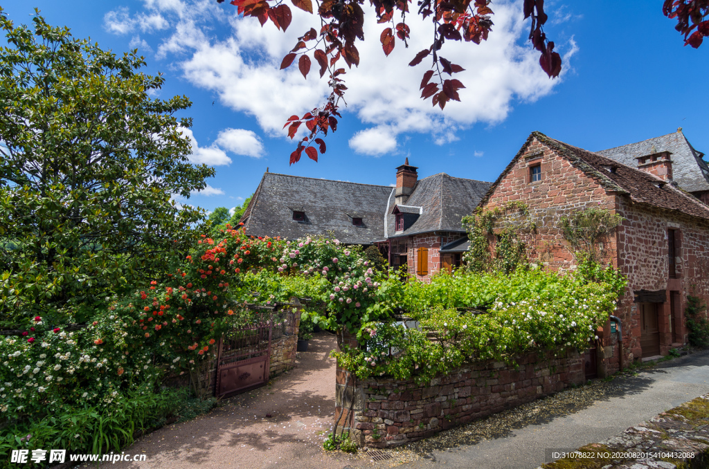 中世纪田园风景图