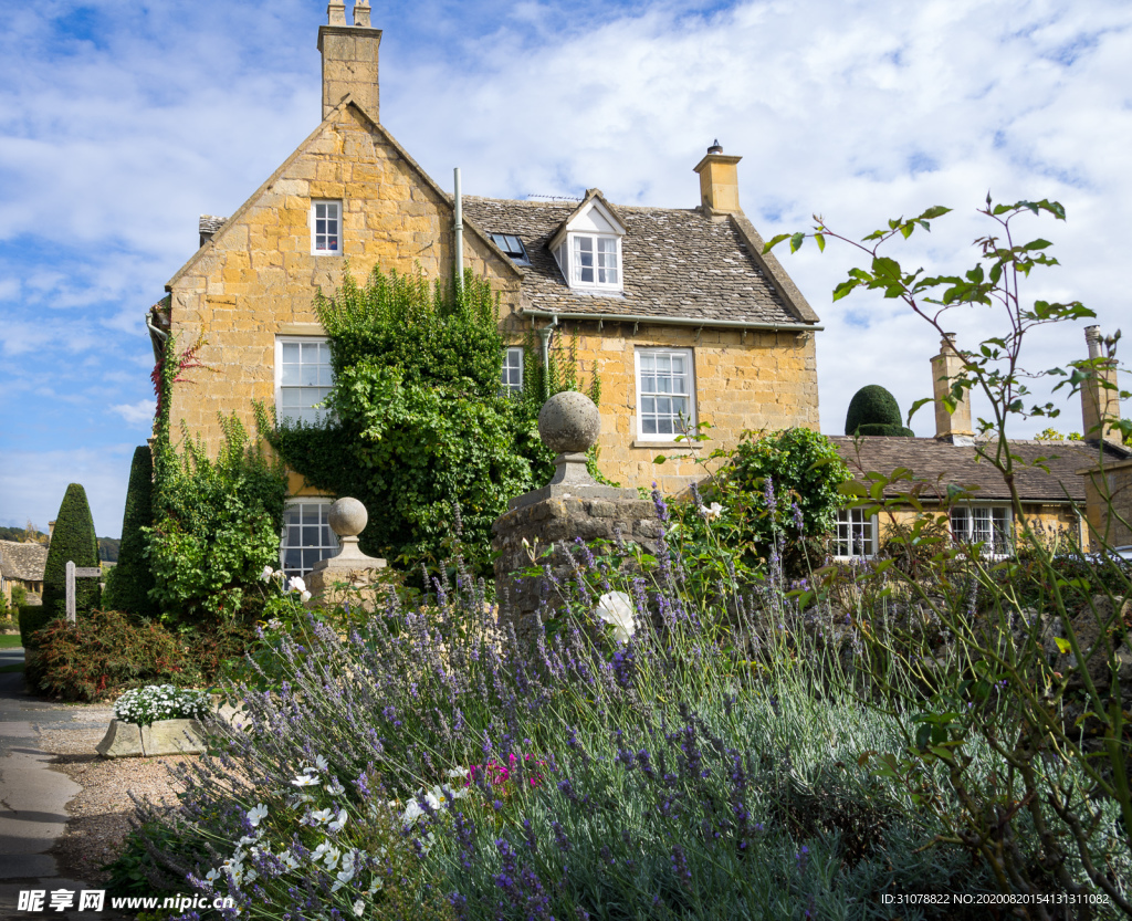中世纪田园风景图