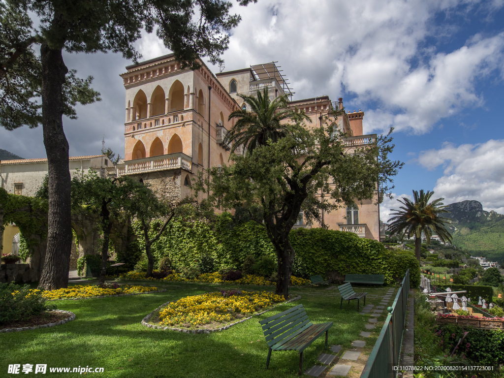 中世纪田园风景图