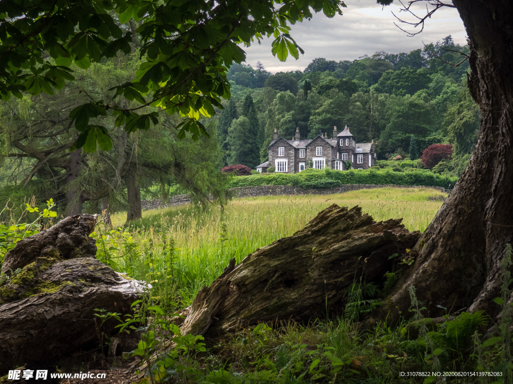 中世纪田园风景图