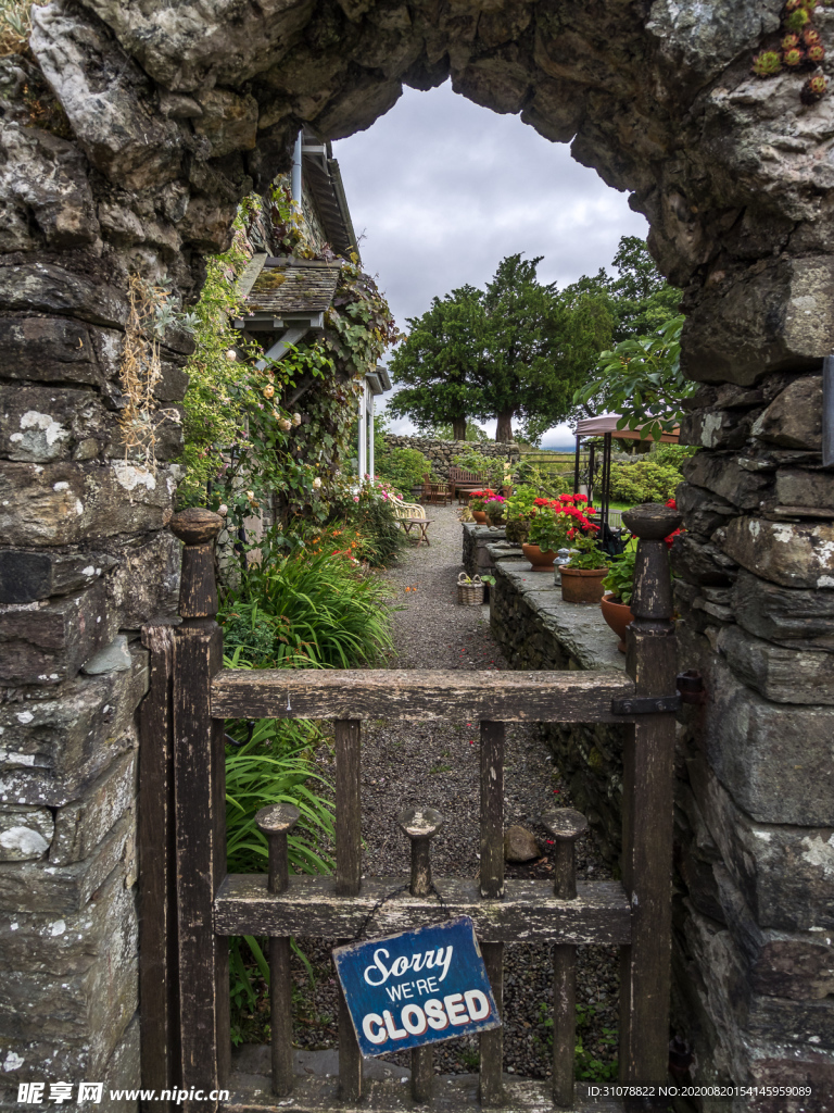 中世纪田园风景图