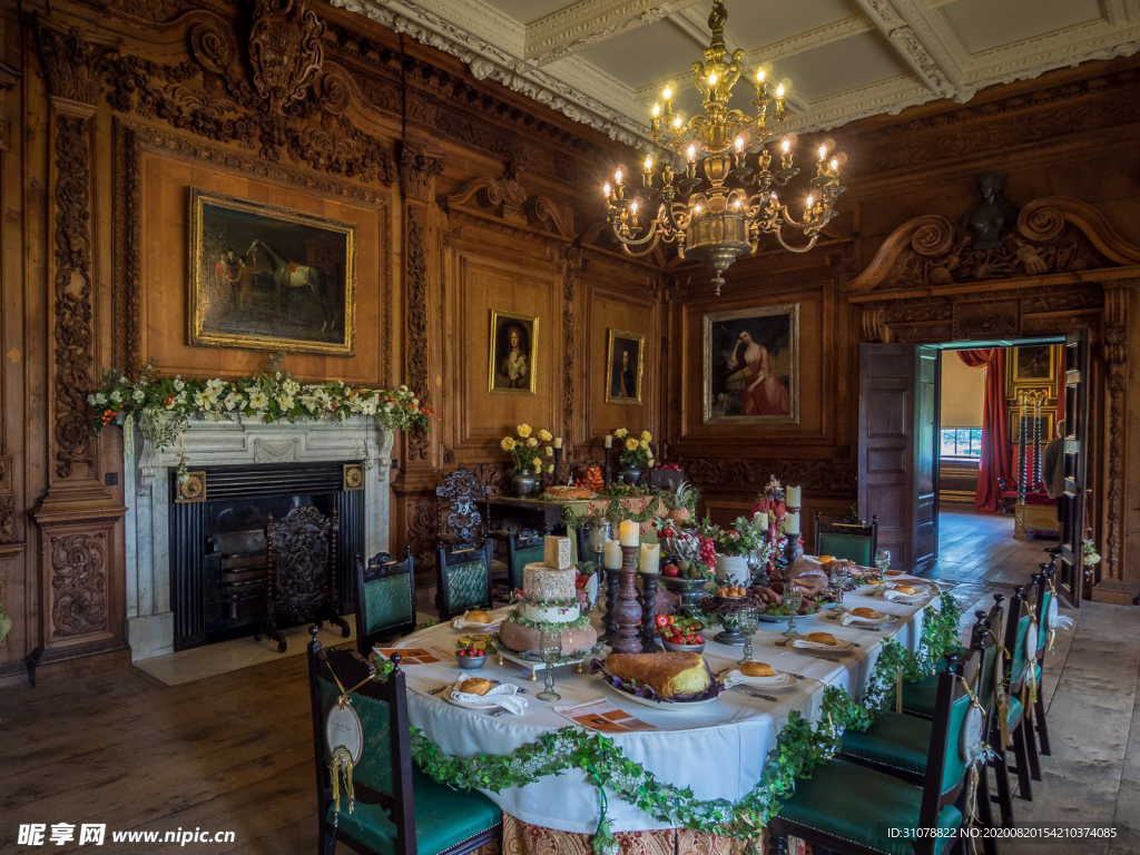 中世纪田园风景图