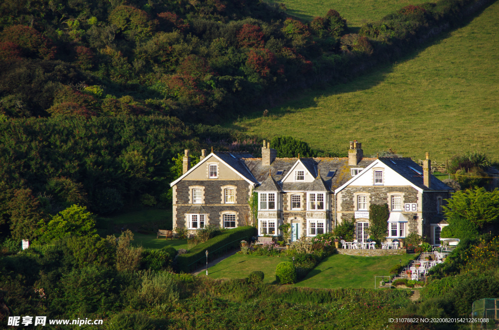 中世纪田园风景图