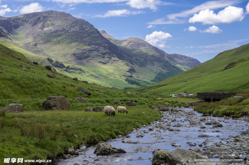 中世纪田园风景图
