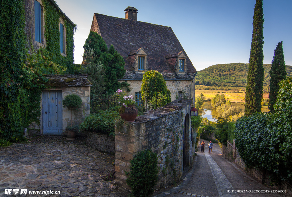中世纪田园风景图