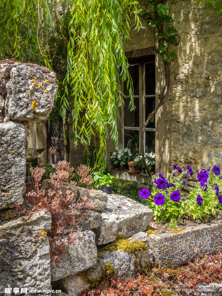 中世纪田园风景图
