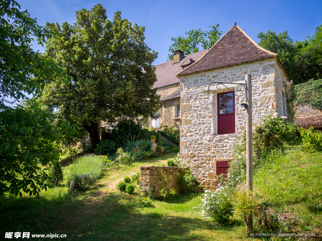 中世纪田园风景图