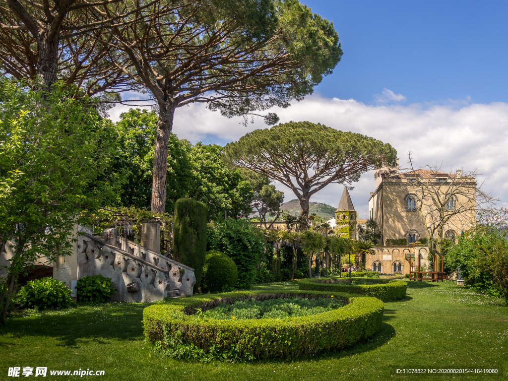 中世纪田园风景图