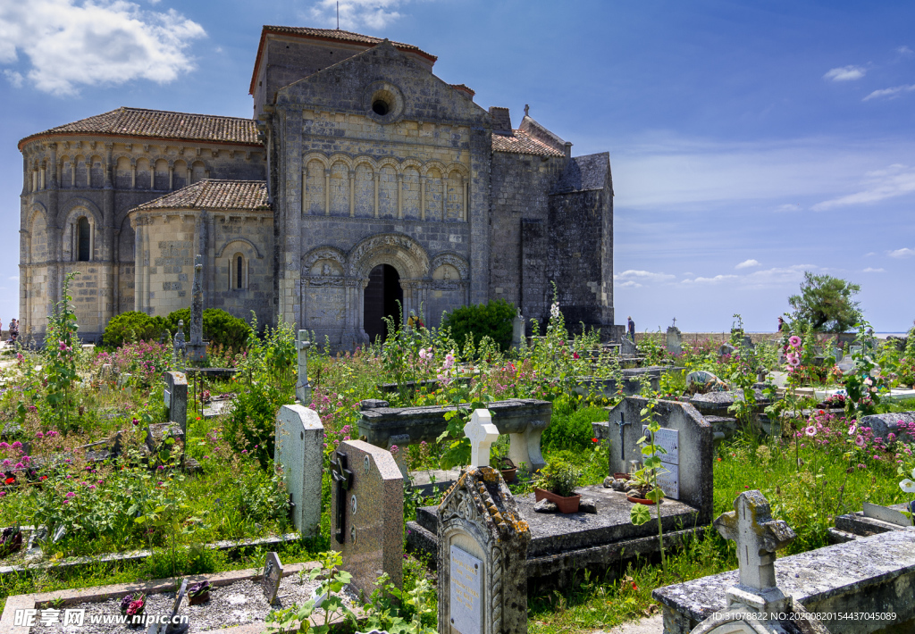 中世纪田园风景图