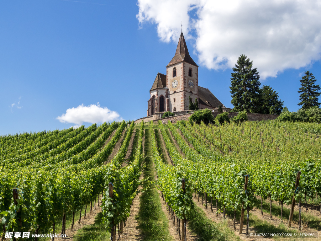 中世纪田园风景图