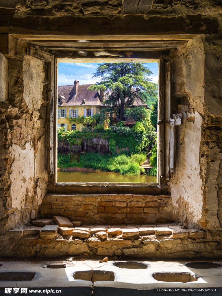 中世纪田园风景图