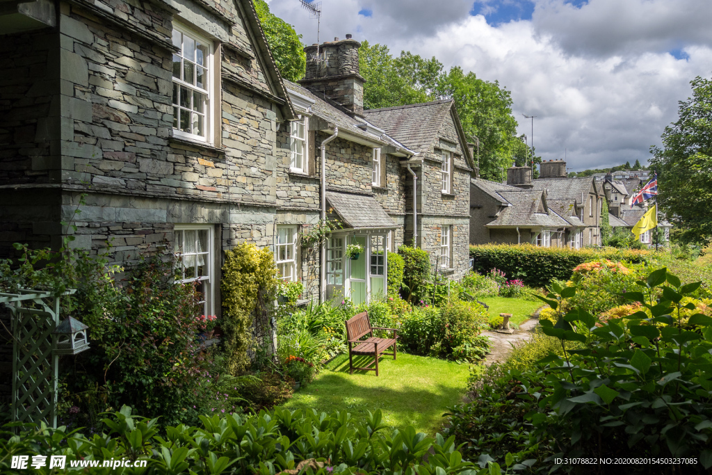 中世纪田园风景图