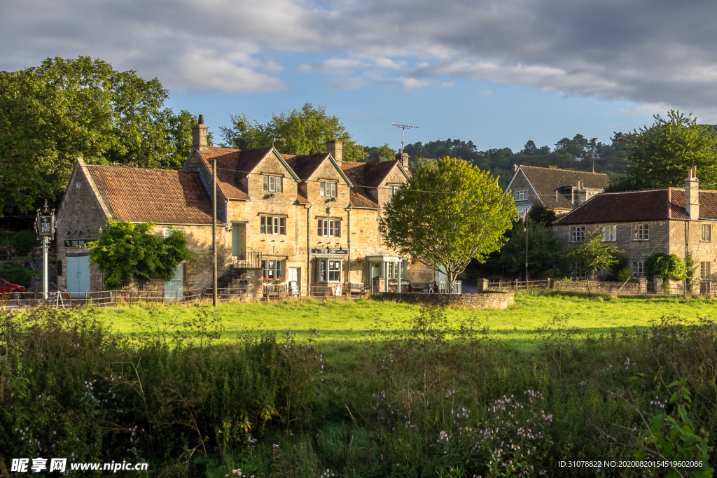 中世纪田园风景图