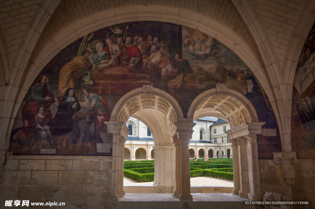 中世纪田园风景图