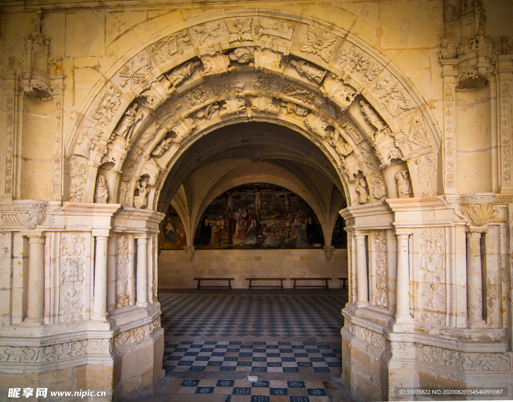 中世纪田园风景图