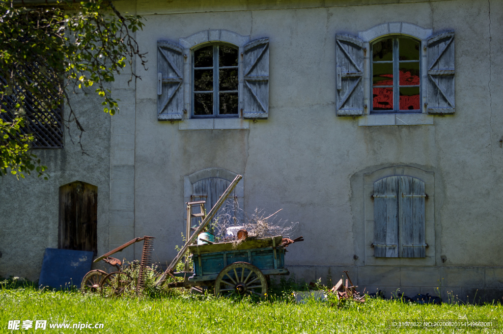 中世纪田园风景图