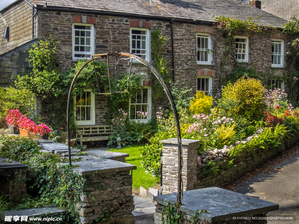 中世纪田园风景图