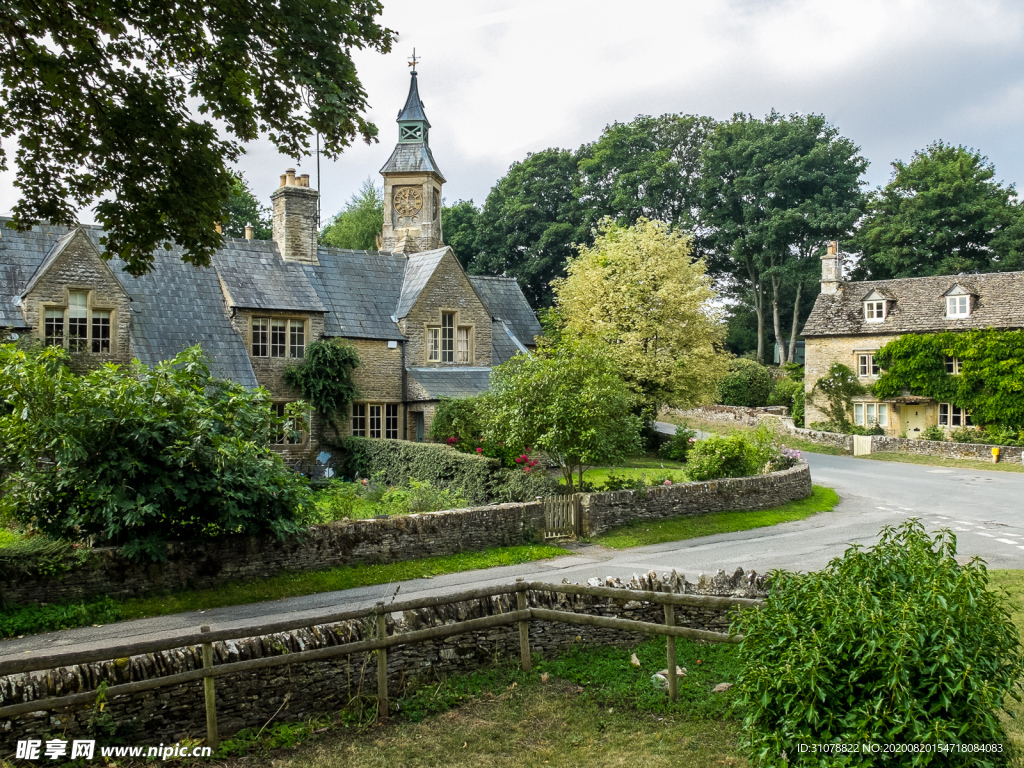 中世纪田园风景图