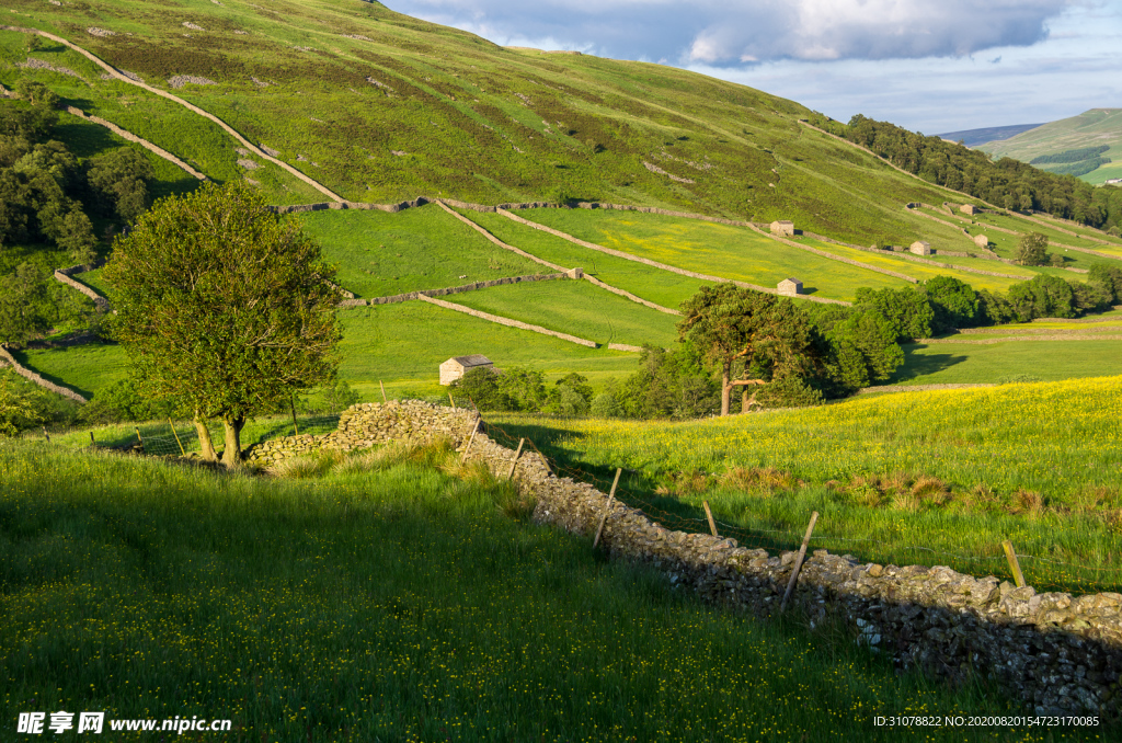 中世纪田园风景图