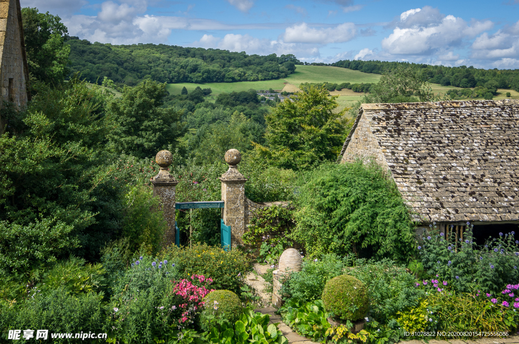中世纪田园风景图