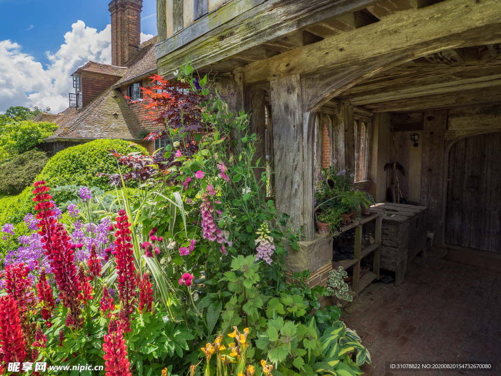 中世纪田园风景图