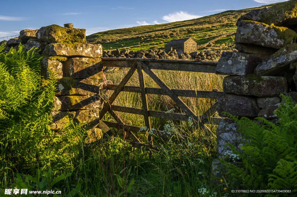 中世纪田园风景图