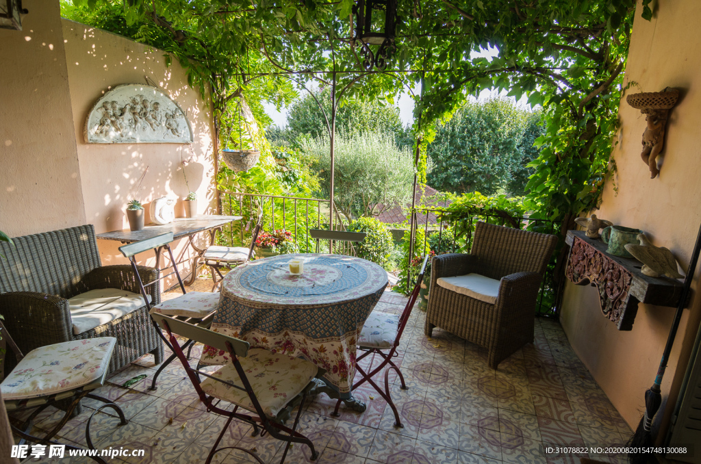 中世纪田园风景图