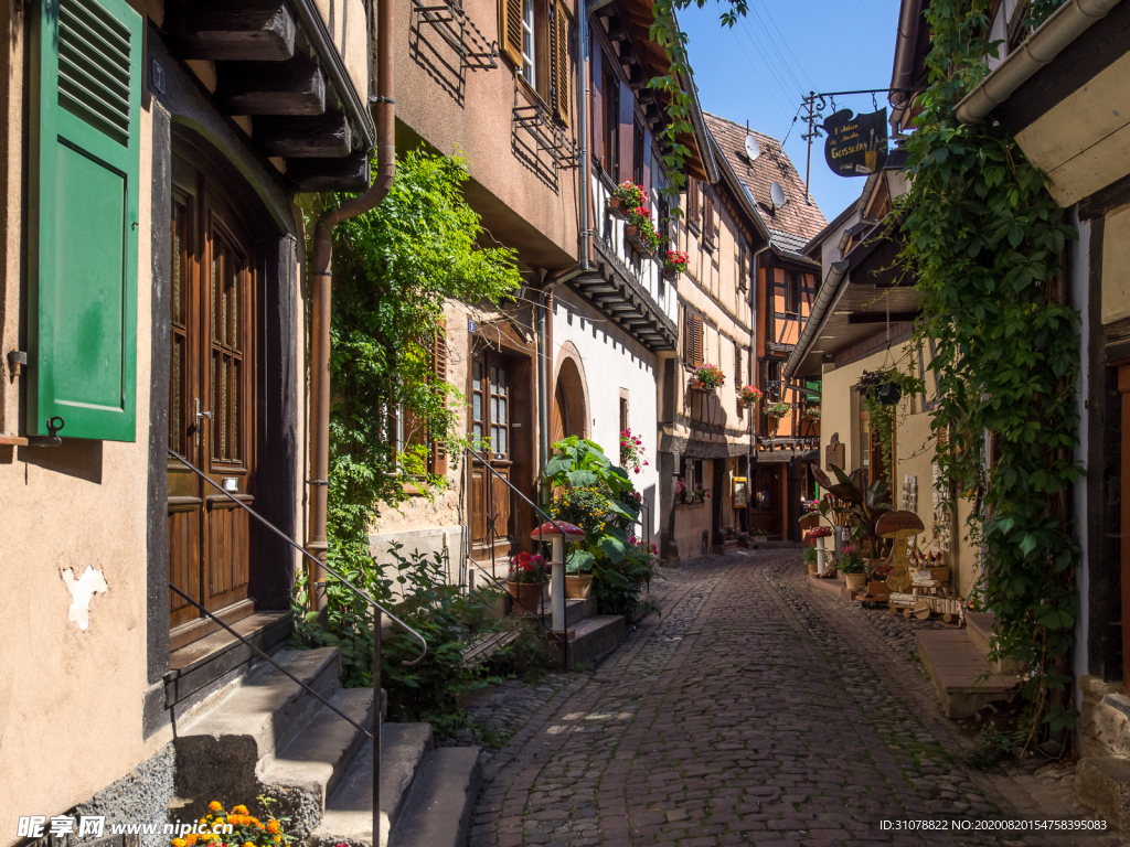 中世纪田园风景图