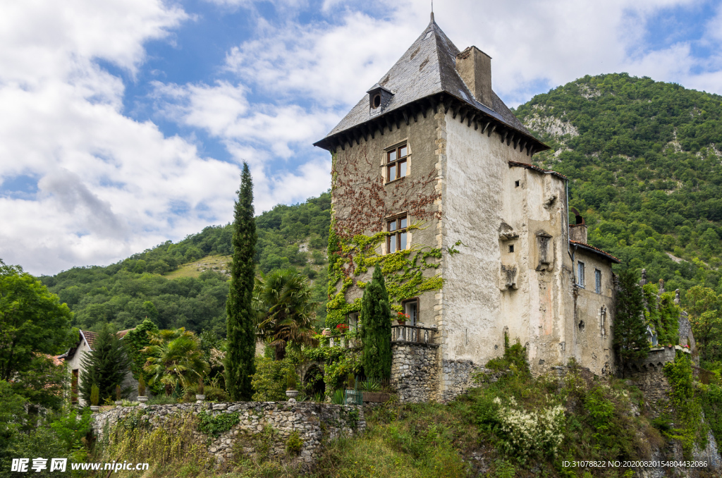 中世纪田园风景图