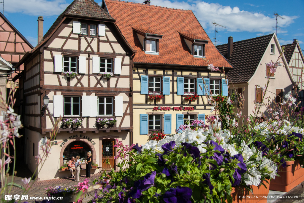 中世纪田园风景图