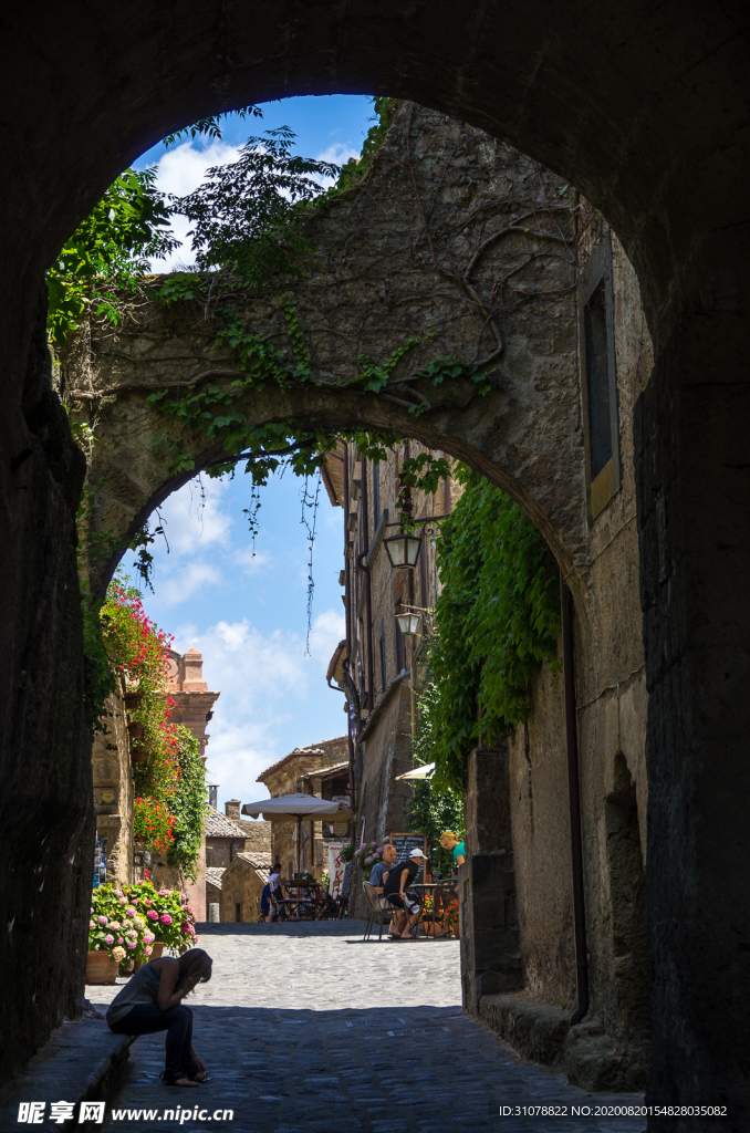 中世纪田园风景图