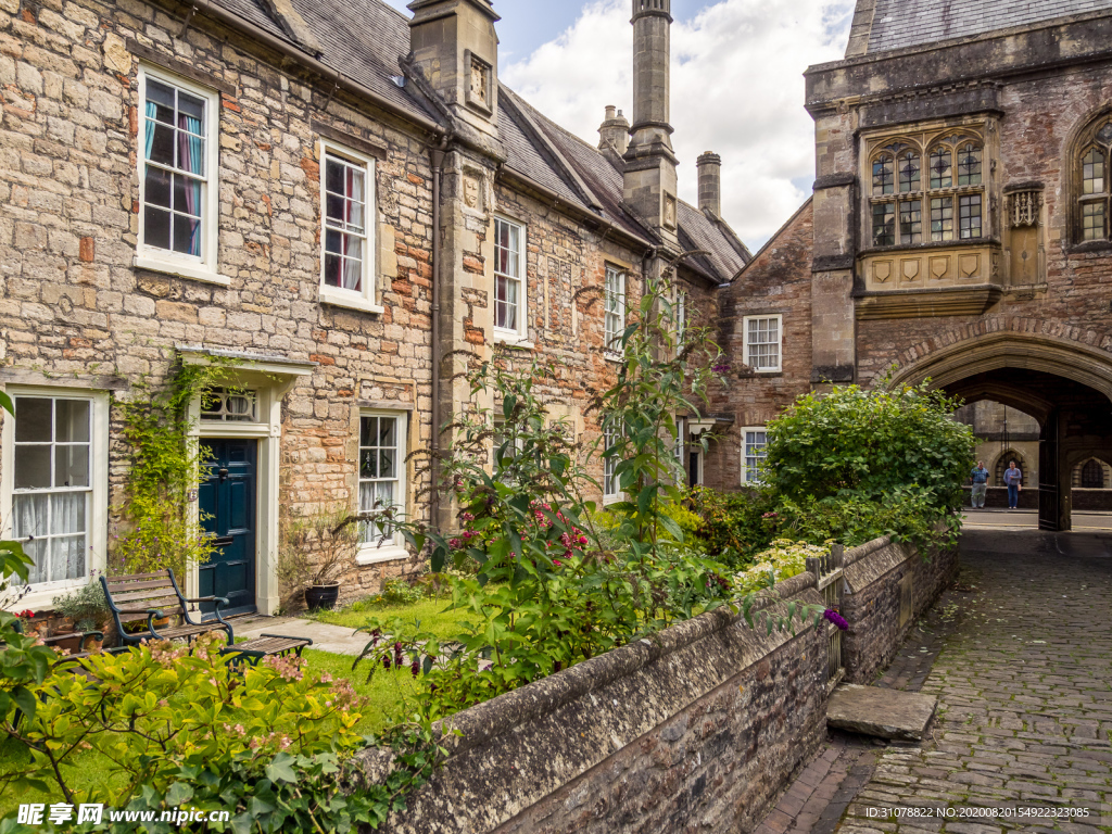 中世纪田园风景图