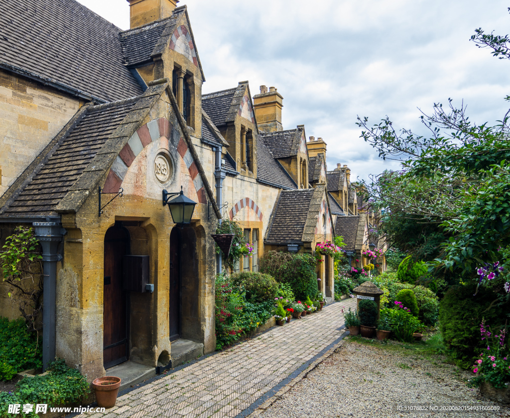 中世纪田园风景图