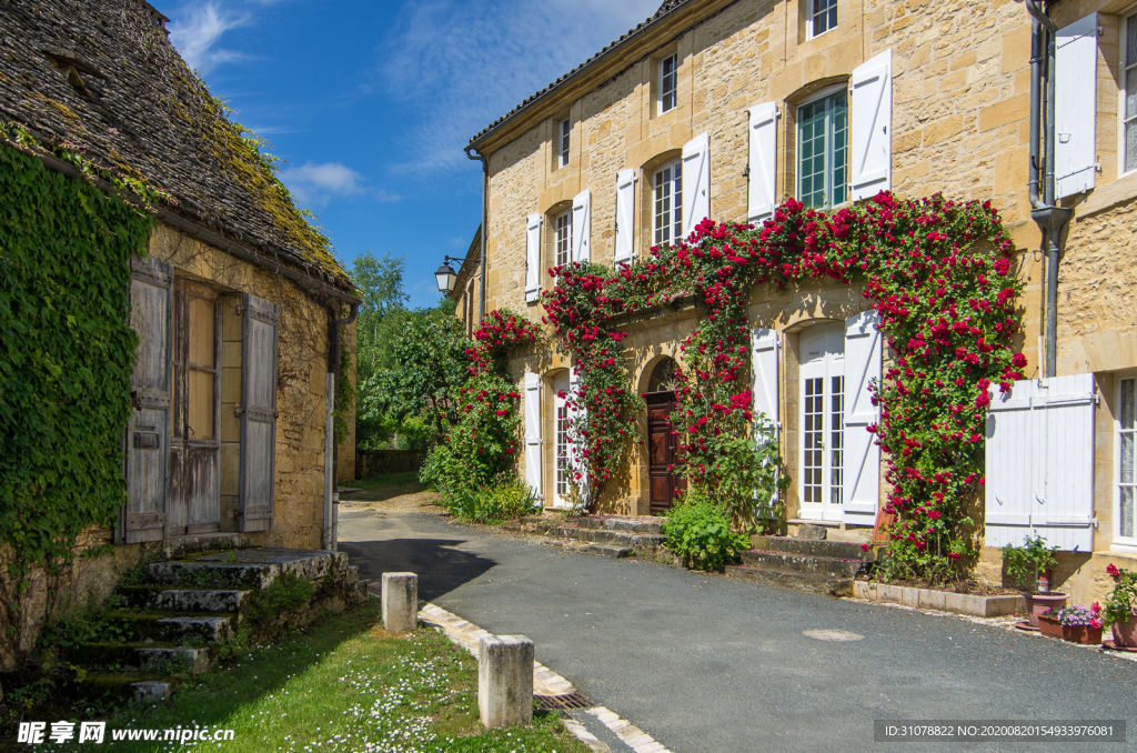 中世纪田园风景图