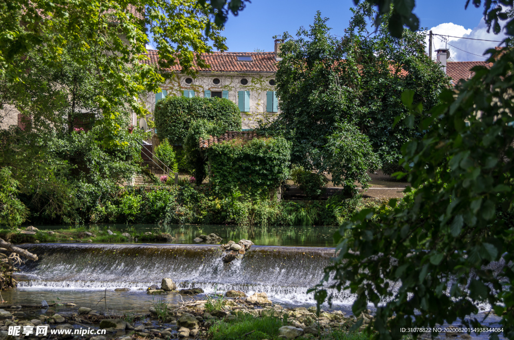 中世纪田园风景图