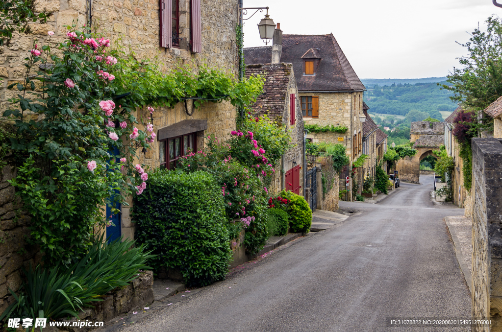 中世纪田园风景图