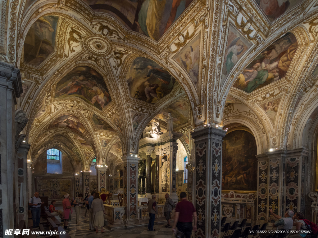 中世纪田园风景图