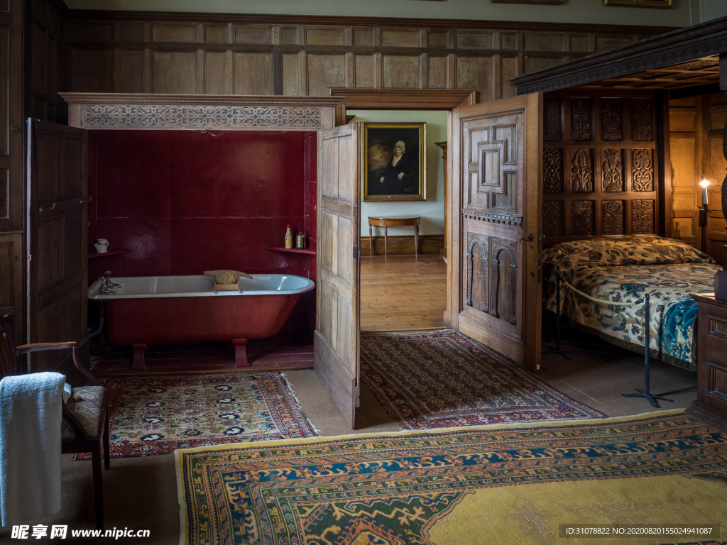 中世纪田园风景图