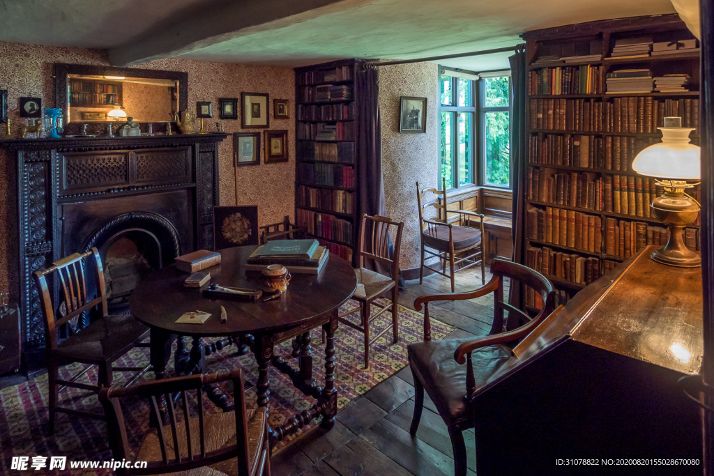 中世纪田园风景图