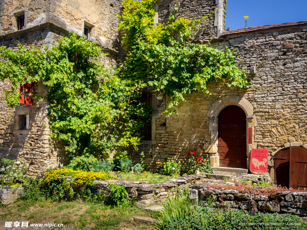 中世纪田园风景图