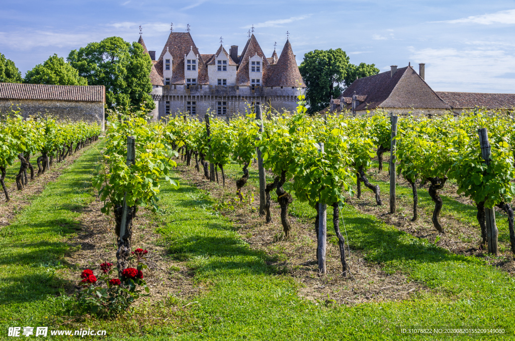中世纪田园风景图