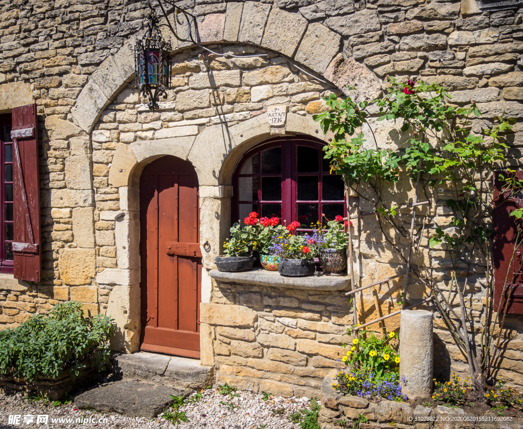 中世纪田园风景图
