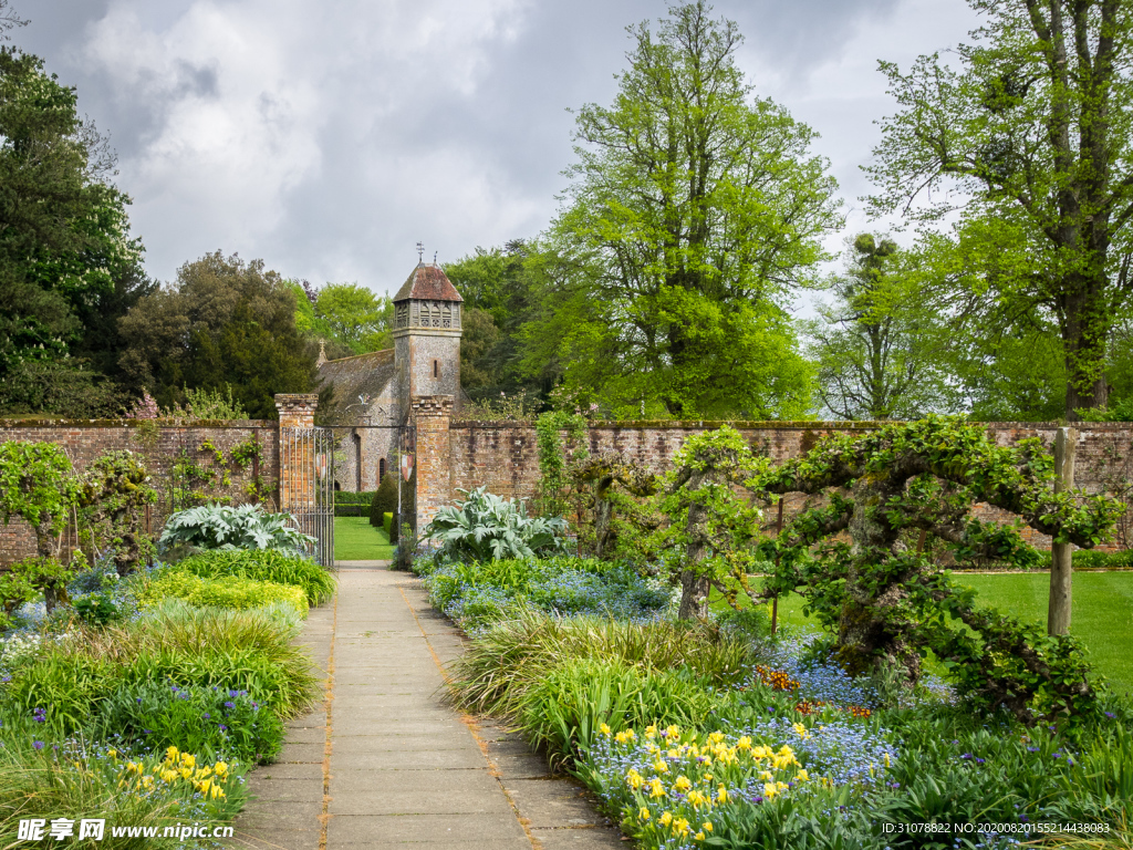 中世纪田园风景图