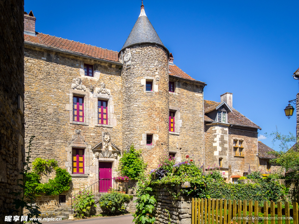 中世纪田园风景图